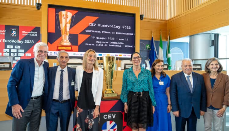 Milano, "svelata" in Regione la coppa di Eurovolley 2023. L'assessore Marangoni: "A Monza la prima fase, Lombardia protagonista"