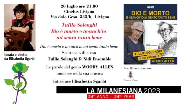 Sondrio: al Cinelux di Livigno "Dio è morto e neanche io mi sento tanto bene".