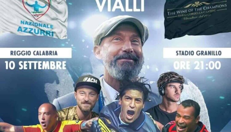 Tutto pronto a Reggio Calabria per la partita in memoria di Gianluca Vialli 
