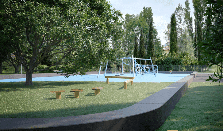 Trento: nuovo parco in piazza Centra, un'area di gioco e aggregazione per bambini e adolescenti