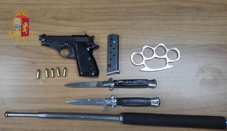 3.8.2023 sequestro armi Squadra Mobile