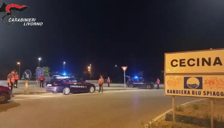 Cecina: controlli straordinari dell'arma nel fine settimana, 10 sanzioni al Codice della Strada e 7 persone, trovate in possesso di droga, segnalate alla Prefettura di Livorno