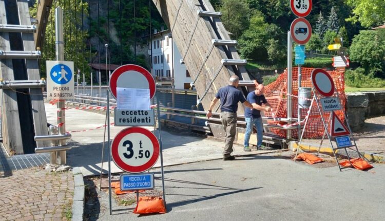 Gombaro: ponte riaperto al transito dei soli residenti dopo i lavori di messa in sicurezza.