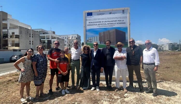 Lecce: posa prima pietra palazzetto di via Caduti di Nassiriya