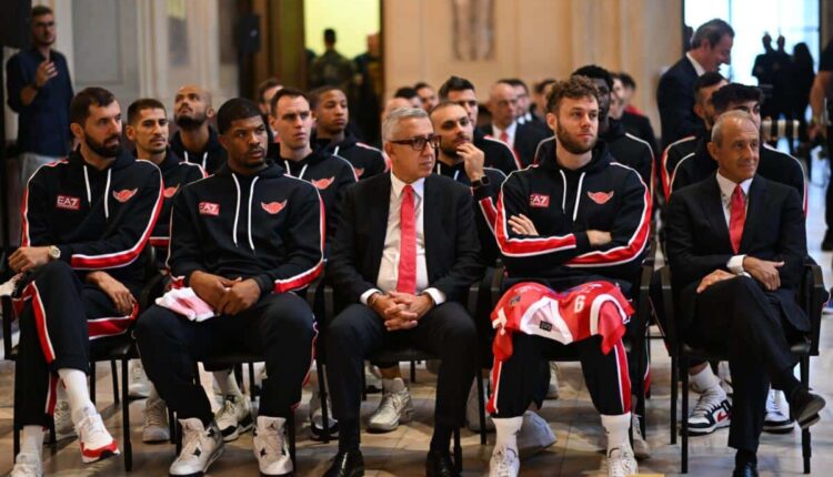 Milano, il Sindaco Sala conferisce conferisce l'Ambrogino d'Oro all'Olimpia Milano