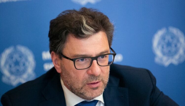 Ministro Giancarlo Giorgetti