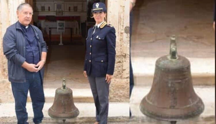 Manduria (Taranto): recuperata dalla Polizia di Stato la campana rubata dalla chiesa Sant’Agnese.