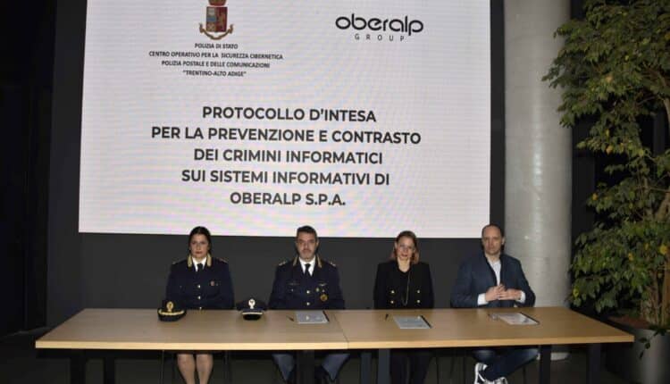 Bolzano: firmato il protocollo d’intesa per la prevenzione e il contrasto dei crimini informatici tra la polizia di stato e la società “Oberalp” s.p.a.