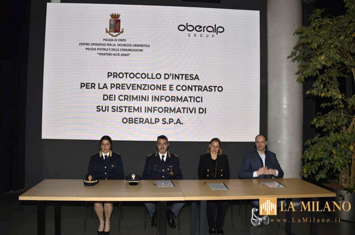 Bolzano: firmato il protocollo d’intesa per la prevenzione e il contrasto dei crimini informatici tra la polizia di stato e la società “Oberalp” s.p.a.