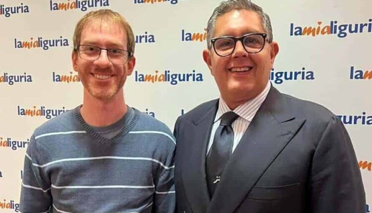 Genova, presentato evvai, un cammino superbo, Massimo Pedersoli da Genova a Capo Nord per i bimbi autistici