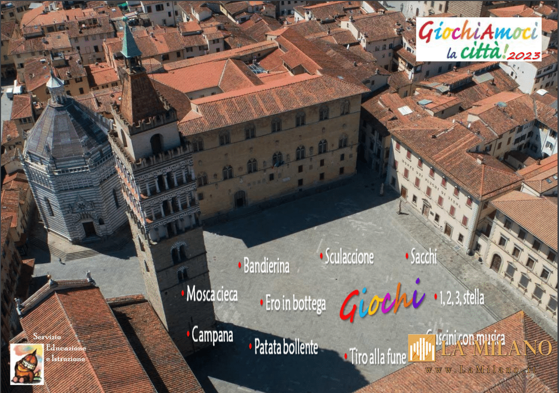 Giochiamoci la città: venerdì pomeriggio in piazza del Duomo di Pistoia festa e giochi della tradizione per i bambini