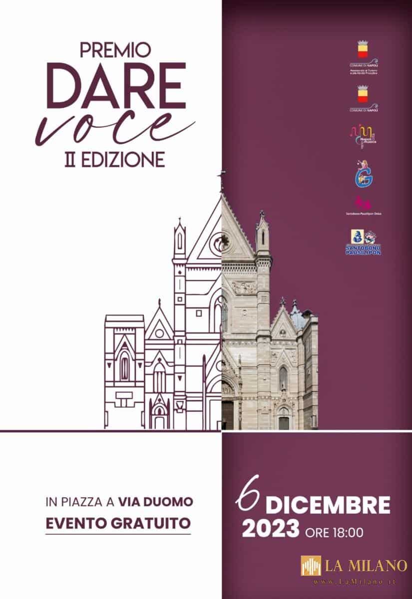 Napoli: il 6 dicembre seconda edizione del premio “Dare Voce”. Da Manfredi un riconoscimento a Geolier