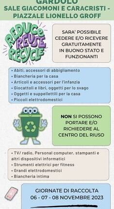 Trento: dal 6 al 18 novembre arrivano a Gardolo le “Giornate del riuso”