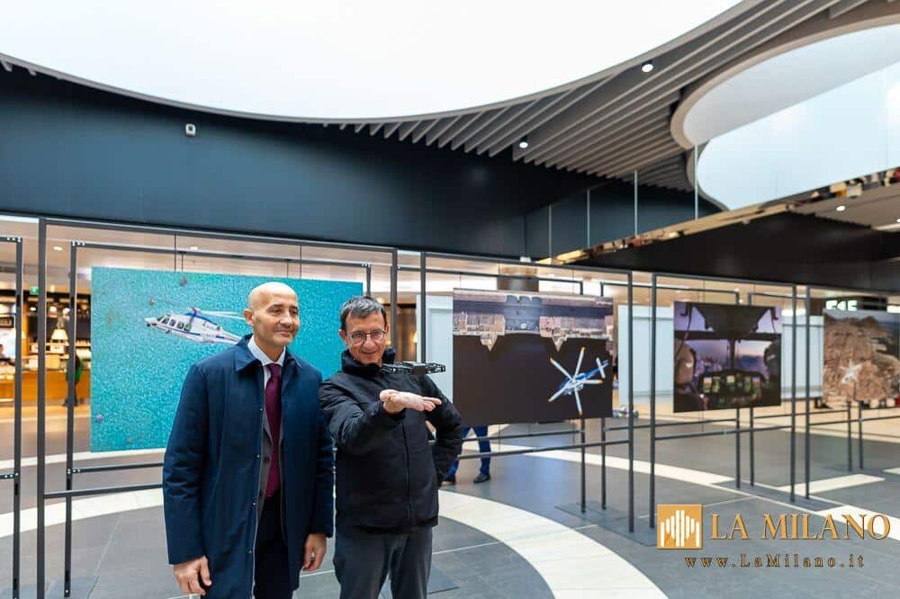 Aeroporto Fiumicino, presentata la mostra "Le Ali della Polizia" con Massimo Sestini.