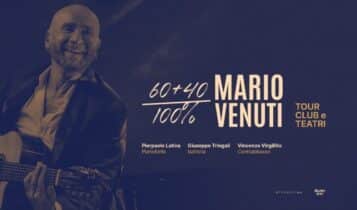 Mario Venuti, dopo il grande successo della tournée estiva festeggia il doppio traguardo dei 60 anni e dei 40 anni di carriera con il tour nei teatri e nei club italiani