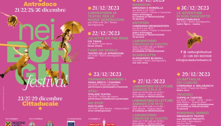 Rieti, “neiBORGHI Festival” un'iniziativa culturale e turistica