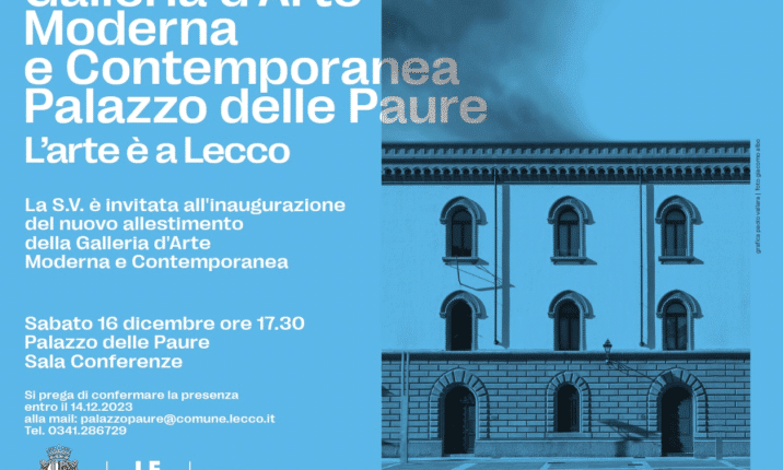 Sabato 16 dicembre alle 17.30 al Palazzo delle Paure di Lecco l'inaugurazione.