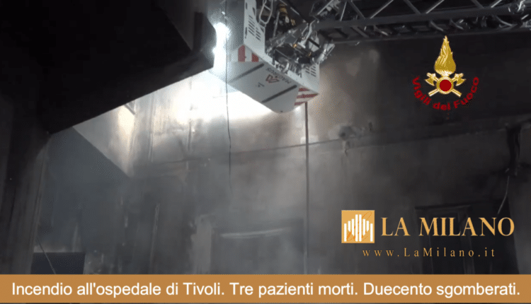 Incendio all'ospedale di Tivoli, tre morti. Evacuati tutti i pazienti
