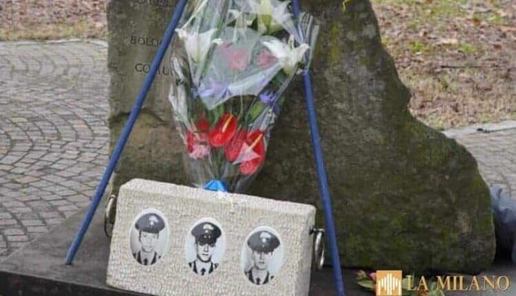 Bologna: celebrazione del 33° anniversario dell'eccidio dei Carabinieri Mitilini, Moneta e Stefanini