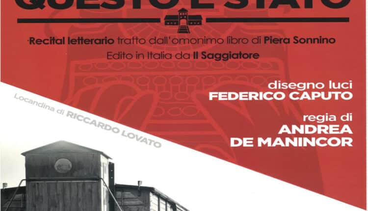 Verona, Giorno della Memoria 2024, il monologo "Questo è stato" tratto dal diario di Piera Sonnino