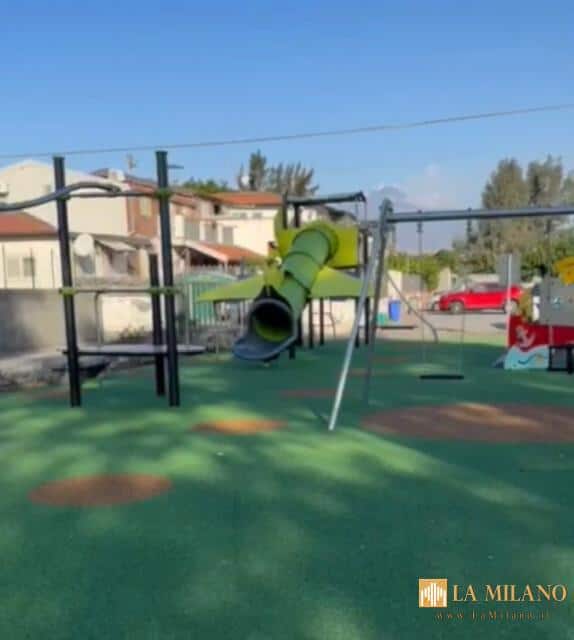Catania, ambiente, sei nuove bambinopoli consegnate per i giochi dei più piccoli