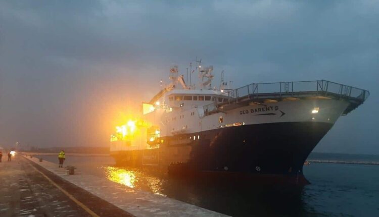 La Geo Barents al Porto di Ravenna