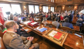 Trieste, conferita la Cittadinanza Onoraria alla Brigata Sassari nel corso di una cerimonia ospitata nella sala del Consiglio Comunale