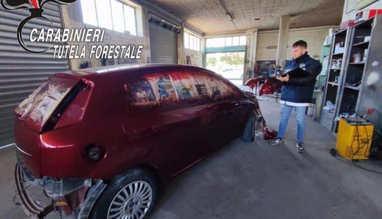 San Marcellino, Caserta: I Carabinieri del Nucleo Forestale sequestrano autofficina abusiva per violazioni ambientali