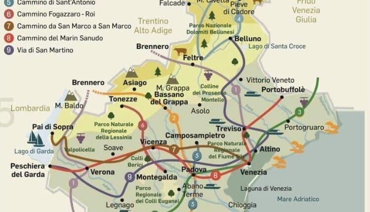 Veneto, presentata la strategia regionale dei cammini veneti