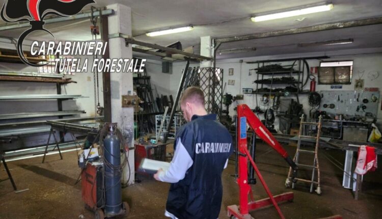 Casapesenna, Caserta: i Carabinieri di Marcianise sequestrano laboratorio di lavorazione di metalli per violazioni ambientali
