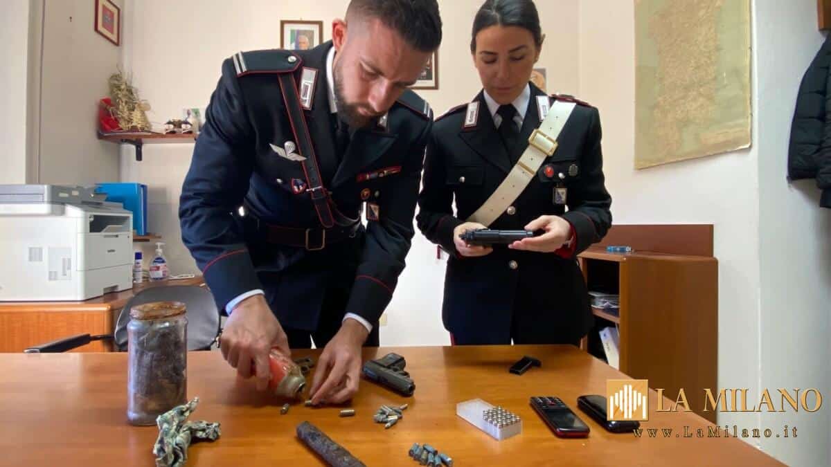 Ortueri, Nuoro: arrestato 65enne dai Carabinieri per detenzione illegale di armi, munizioni e materiale esplosivo.
