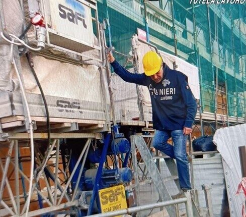 CASTAGNETO CARDUCCI (LI) – CONTROLLI DEI CARABINIERI PER LA SICUREZZA SUI CANTIERI EDILI, SANZIONATO IL TITOLARE DI UN’ IMPRESA.
