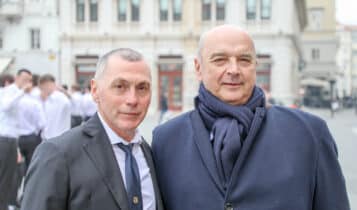 Trieste, inaugurate in piazza Unità le celebrazioni per i 270 anni dell'Istituto Nautico, alla presenza il sindaco Roberto Dipiazza