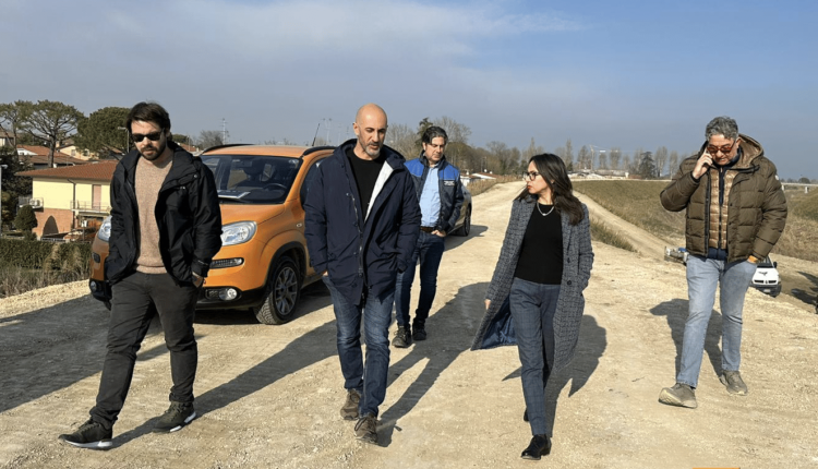 Post alluvione a Ravenna, sopralluogo della vicepresidente Priolo nei comuni di Fusignano e Bagnara di Romagna