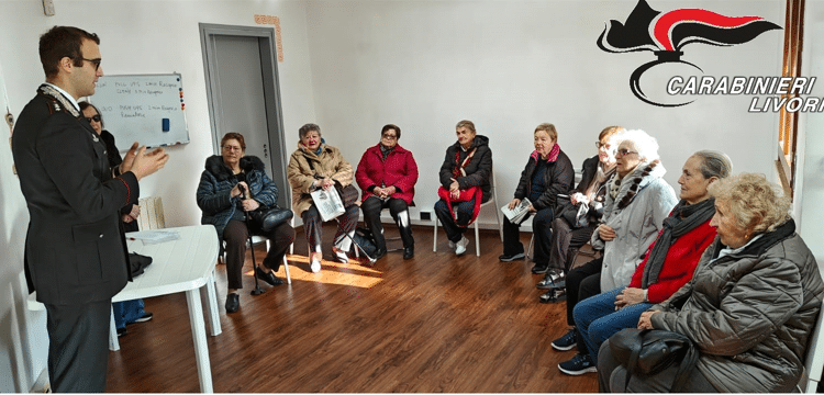 Livorno: proseguono gli incontri dei Carabinieri con la cittadinanza, in particolare con gli anziani, per fornire informazioni ed utili sufferimenti per prevenire le truffe