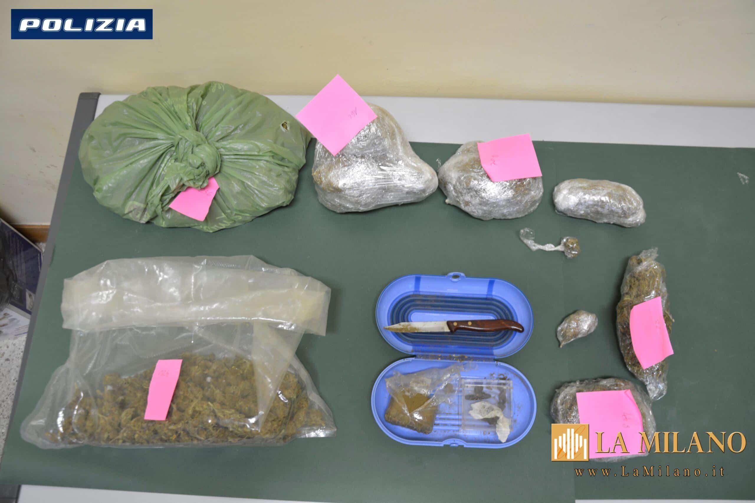 Brindisi, ritrovati quasi 4kg di marijuana e hashish. La Polizia di Stato arresta due uomini er il reato di detenzione ai fini di spaccio