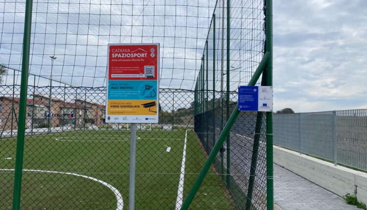 Catania. Spazio Sport, un'altra area attrezzata viene consegnata a Monte Po. Uno spazio polivalente predisposto a più attività.