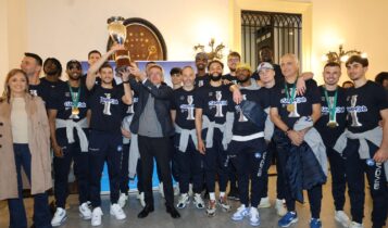 La Gevi Napoli Basket premiata a Palazzo San Giacomo
