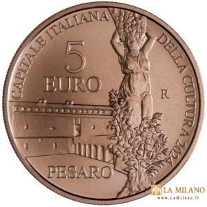 Cinque euro capitali: emessa il 20 febbraio, la moneta di Pesaro 2024
