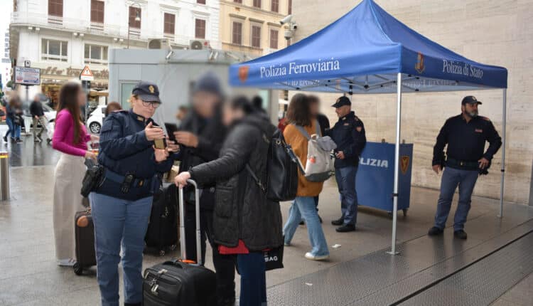 Roma. Esito dell'attività settimanale della Polizia di Stato in ambito ferroviario. 10.640 persone identificate, 7 arrestate e 15 denunciate.