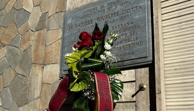 47° Anniversario dell'uccisione del Brigadiere di Polizia di Stato Giuseppe Ciotta. A Torino la Cerimonia per mantenerne vivo il ricordo