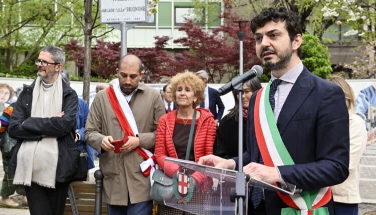 Milano, toponomastica. L'Assessore Sacchi intitola piazzetta Adelaide "Lilla" Brignone e Passaggio Mario Achille Severgnini. Inaugurato anche il mosaico dedicato a Rosa Genoni.