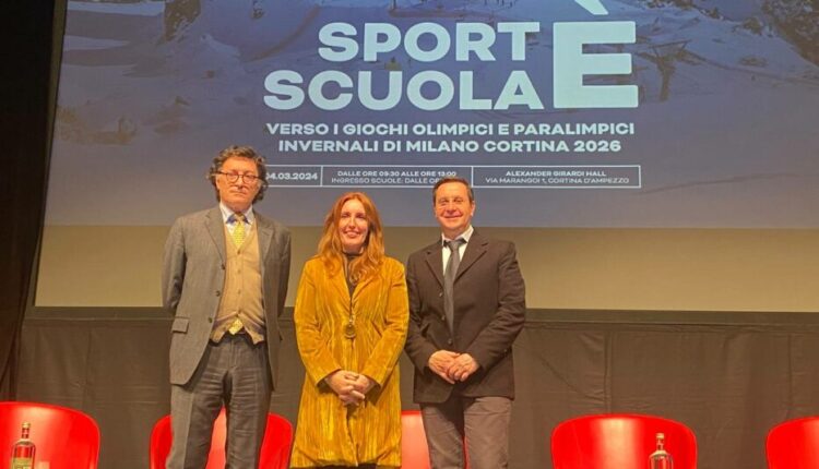 A Cortina D'Ampezzo il convegno 'sport è scuola. Verso i giochi olimpici e paralimpici invernali di Milano Cortina 2026'.