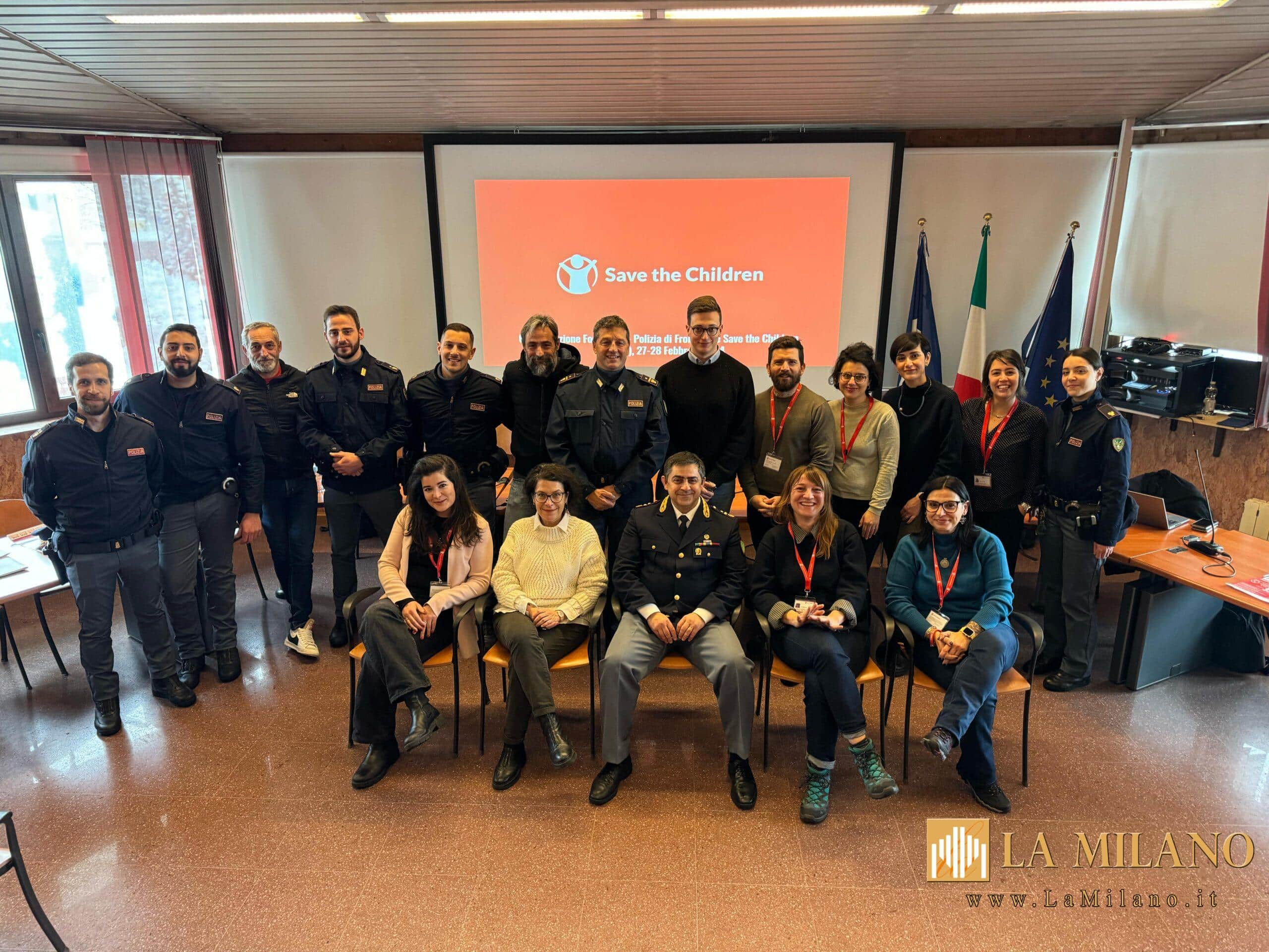 La Polizia di Frintiera di Bardonecchia e Aosta in collaborazione con Save The Children per la nuova gestione dei flussi migratori.