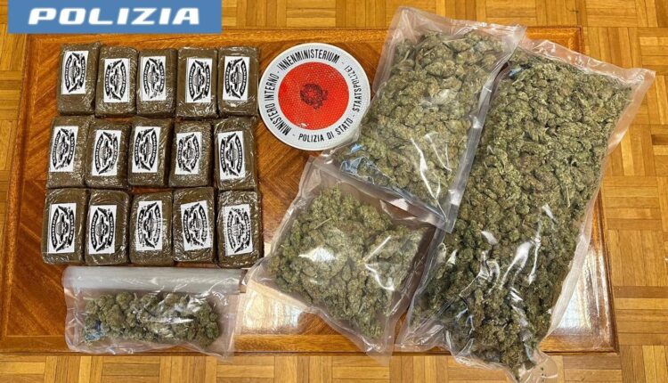 Bolzano, arrestato un 34enne per spaccio: trovati 2,5 kg di droga nel suo appartamento