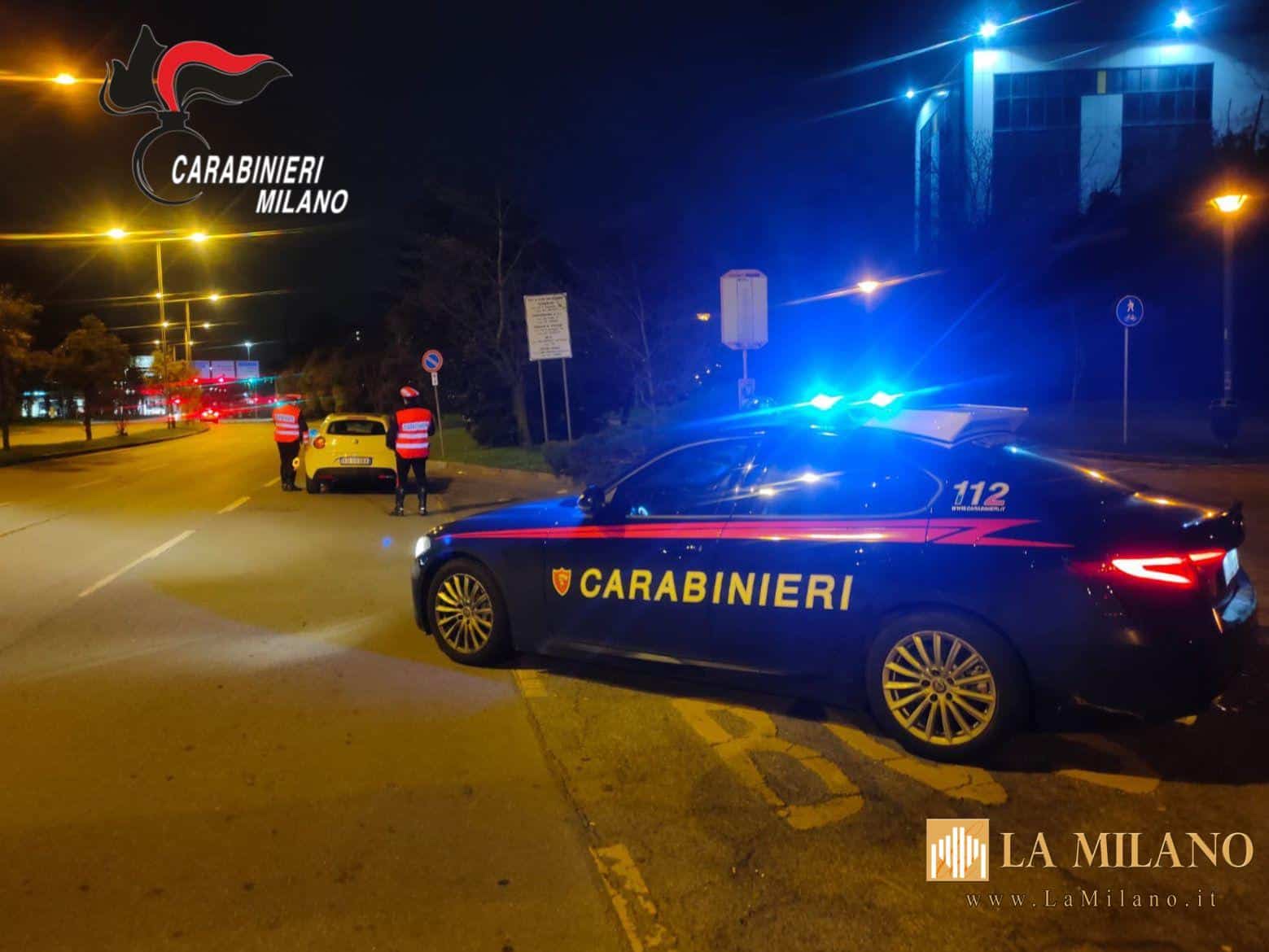 Milano, controlli dei Carabinieri sul rispetto delle norme previste dal Codice della Strada. 21 automobilisti con tasso alcolemico superiore ai limiti consentiti