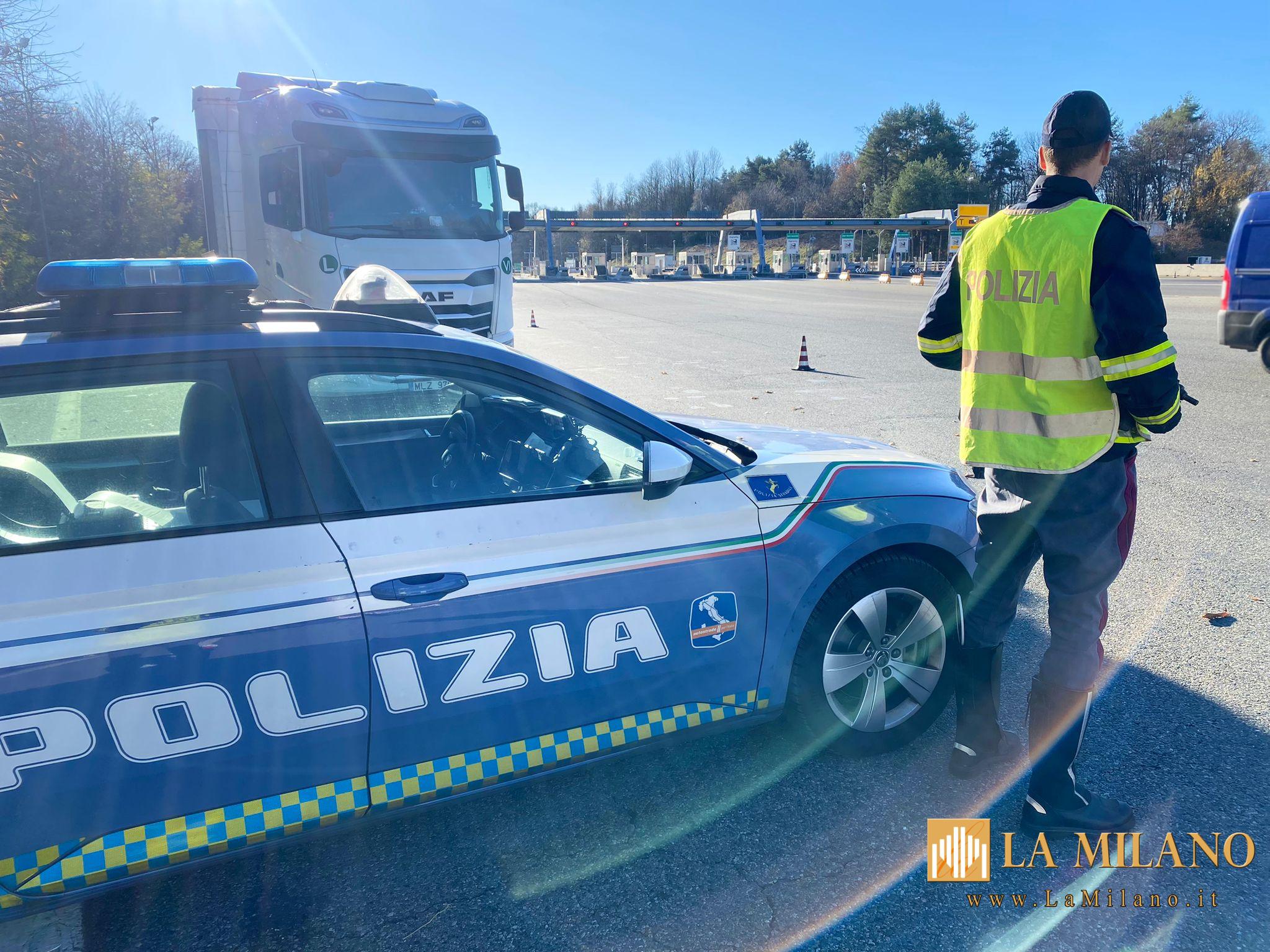 Novara: proseguono i servizi di controllo a persone e mezzi, disposti della Polizia di Stato in ambito autostradale.
