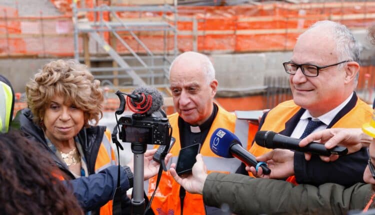 Giubileo, sopralluogo Gualtieri Piazza Pia:" Cantiere procede nei tempi"