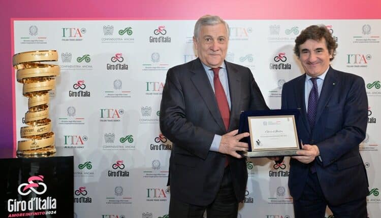 Farnesina: Tajani alla presentazione del "107mo Giro d'Italia. L'Italia che corre"