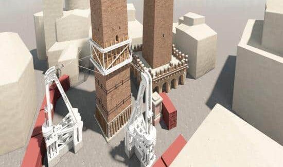 Garisenda, per la messa in sicurezza della torre saranno utilizzati i tralicci della torre di Pisa